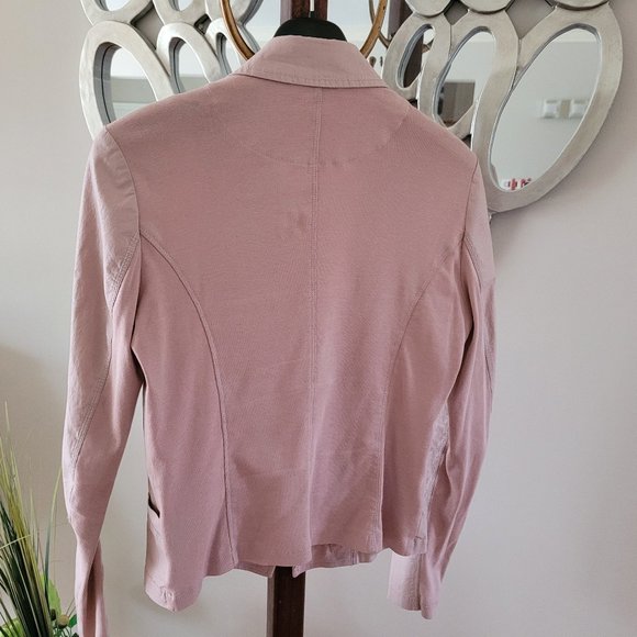 SOLD - Sandwich Dusty Rose Metallic and Jersey Blazer US 6 - Picture 7 of 13